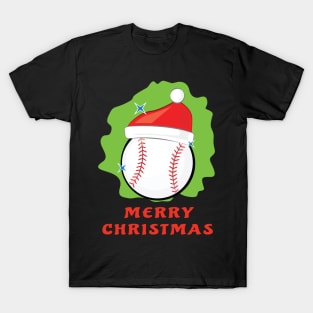 Merry Baseball Christmas - Funny T-Shirt